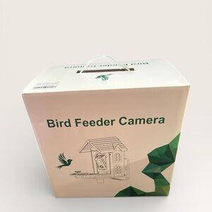 Smart Bird Feeder with Camera, 2K HD Solar Powered Birdhouse w/ Cam for Outdoors